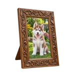 Backyard Husky scrollwork frame at a three-quarter angle